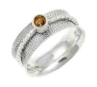 JEWELSTREZORO Anillo de plata de ley 925 para hombre y mujer, con estilo hecho a mano, artículo de regalo TSR154AA, 20, Metal precioso Piedras preci, Andalucita criada en el laboratorio