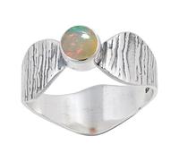JEWELSTREZORO Anillo de plata de ley 925 para hombre y mujer, con estilo, hecho a mano, artículo de regalo TSR113AA, 65 (20.7), Metal precioso Piedras preci, Ópalo