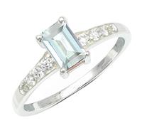 JEWELSTREZORO Anillo de plata de ley 925 piedra preciosa Circonita cúbica para hombres y mujeres todos los tamaños joyería TSR1239AH4_50 (15.9)