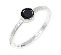 JEWELSTREZORO TSR132AA - Anillo de plata de ley 925 maciza para hombres y mujeres, hecho a mano, N, Metal Piedra preciosa., Ónix