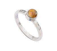 JEWELSTREZORO TSR373AA - Anillo de plata de ley con piedras preciosas para hombre y mujer, todos los tamaños, hecho a mano, U 1/2, Metal Piedra preciosa., Ojo de tigre