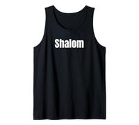 Jewish Hebrew Faith Phrase Design Shalom Chai Camiseta sin Mangas