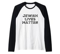 Jewish Lives Matter - Orgullo Judío Pro - Stop Odio Camiseta Manga Raglan
