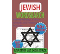 Jewish Word Search Book: 50+ Large Print Word Searches on Jewish Holidays, Traditions, and Culture