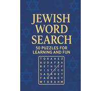 Jewish Word Search Puzzle Book: A Fun Way to Explore Jewish Traditions, Hebrew Words & Culture | 50 Puzzles | 6×9 Inches, 100 Pages | Solutions Included