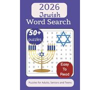 Jewish Word Search Puzzle Book: Word Searches with Easy-to-Read Print about Jewish Culture, History, Festival and More | 6x9 inches, 110 pages | 50+ ... Gift for Vacations, Holidays and Free Times