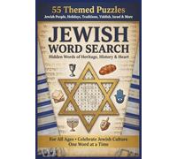 Jewish Word Search Puzzle Book: Word Searches with Easy to read Print about Jewish History, Traditions and more |6x9 inches, 110 pages | 55 Puzzles… Gift for Vacations, Holidays, and Free Times.