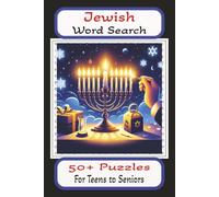 Jewish Word Search Puzzle Book: Word Searches with easy to Read print about Jews, Their History, Their Food and more. 6 X 9 inches, 110 pages, 50 + ... gift for Holidays, Vacations and free times.