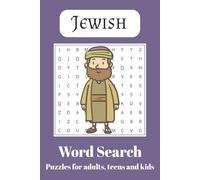 Jewish Word Search: Word Searches with Easy to Read Print about Jews, Jewish Culture, Jewish History and Heritage and More | 6x9 inches, 110 pages | ... Gift for Vacations, Holidays and Free Times