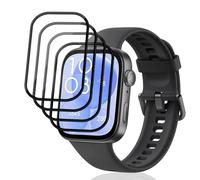 Jewloofa Protector de Pantalla Compatible con Huawei Watch Fit 3 Cristal Templado [4 Piezas], 9H Dureza, Vidrio Templado para Huawei Watch Fit 3