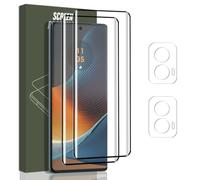 Jewloofa Protector de Pantalla Compatible con Motorola Moto Edge 50 Fusion Cristal Templado [2 Piezas] y Protector de Lente cámara [2 Piezas], 9H Dureza, Vidrio Templado para Moto Edge 50 Fusion