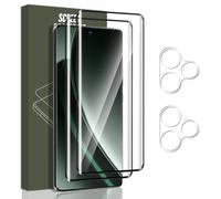 Jewloofa Protector de Pantalla Compatible con Realme GT 6/GT 6T 5G Cristal Templado [2 Piezas] y Protector de Lente cámara [2 Piezas], 9H Dureza, Vidrio Templado para Realme GT 6/GT 6T 5G