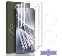 Jewloofa Protector de Pantalla Para VIVO X200 Pro 5G, 3 Piezas HD Soft TPU Película y 2 Piezas Cristal Templado Protector cámara, Anti-Arañazos, Película Protectora Para VIVO X200 Pro 5G