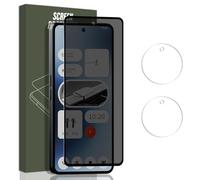 Jewloofa Protector Pantalla para Nothing Phone 3A Pro, 1 Pieza Privacidad película protectora y 2 Piezas Protector de Lente cámara, 9H Dureza, Anti-Espía Cristal Templado para Nothing Phone 3A Pro