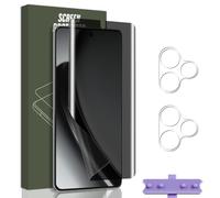 Jewloofa Protector Pantalla para Realme GT 6/6T 5G, 1 Pieza TPU Privacidad película protectora y 2 Piezas Protector de Lente cámara, Anti-Espía Película Protectora para Realme GT 6/6T 5G