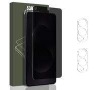 Jewloofa Protector Pantalla para Samsung Galaxy S25 Edge, 1 Pieza Privacidad película protectora y 2 Piezas Protector de Lente cámara, 9H Dureza, Anti-Espía Película Protectora para Galaxy S25 Edge