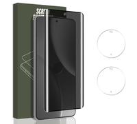 Jewloofa Protector Pantalla para Xiaomi 15 Ultra, 1 Pieza Privacidad película protectora y 2 Piezas Protector de Lente cámara, 9H Dureza, Anti-Espía Cristal Templado para Xiaomi 15 Ultra
