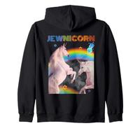 Jewnicorn Fun Jewish Unicorn Theme Ideal Chanukah Hanukkah Sudadera con Capucha