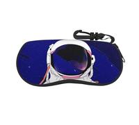 Jewoss Cool Man In Galaxy - Estuche para gafas de sol, estuche de almacenamiento para gafas de sol, bolsa suave unisex, Negro, One Size