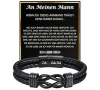 JEWTOP Regalo para papá, hijo, hermano, hombre, pulsera de piel, regalo de cumpleaños, Navidad, Día del Padre, Acción de Gracias, graduación, Cuero