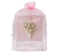 Jexila 100 bolsas grandes de organza de 8 x 12 pulgadas, de malla rosa, con cordón, bolsas de regalo para cumpleaños, boda, fiesta, ducha, bolsas de regalo