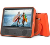 Jexiop TV portátil de 7 Pulgadas, pequeño televisor con sintonizador ATSC, Salida de Auriculares, Puerto USB/TF, Entrada HDMI, DC-12V/AC-Mini TV para Camping, Caravana, Cocina, ángulos de visión