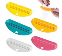 JEXOWIQ 5pcs Exprimidor de Tubos,Toothpaste Squeezer,Exprimidor de Pasta de Dientes,Exprimidor Pasta de Dientes,Exprimidor de Tubos para Pasta de Dientes,Cosméticos