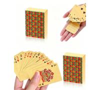 JEXOWIQ Cartas Mini Poker de Plástico Impermeables 2 Barajas, Baraja Poker Plastico, Cartas de Poker para Tarot, Blackjack, Texas, Canasta y Bridge