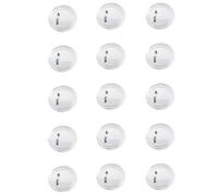 JEXOWIQ insignia del botón,15 pcs Chapas Ropa Personalizados,Chapas Redondas de Plástico Transparente,Chapas Plásticas con Alfiler,para Fiestas,para Craft DIY y Tarjetas de Trabajo de Empleado,37mm