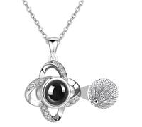 JEXOWIQ pulsera mujer,Pulsera personalizada de plata de ley 925 para mujer, pulsera de proyección te quiero 100 idiomas,pulseras san valentin,regalo san valentin,Estilo B