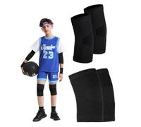 JEXOWIQ Rodilleras - 2 par, rodilleras,coderas, protectores de rodillas, elásticos, transpirables, para niños, niñas, niños, niños, niños, baloncesto, voleibol, deportes
