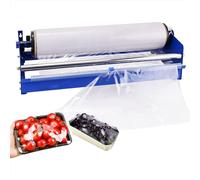 JEXUUD Máquina Envasadora Película Adhesiva Pequeña, Máquina Envasadora Película Manual 76 Mm Cuchilla Corte, Ancho Película 50 Cm/diámetro 17,5 Cm/se Puede Ajustar hacia Izquierda hacia Derecha