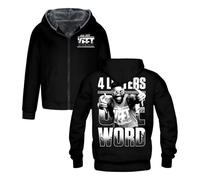 Jey Uso Four Letters One Word Yeet Sudadera con capucha de manga larga para mujer y hombre, chaqueta de invierno, Negro, 3XL