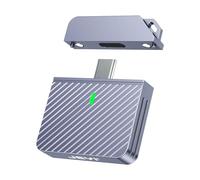 JEYI M.2 2230 Carcasa Disco Duro, USB C 3.2 Gen 2 10Gbps M.2 NVMe SSD Carcasa NVME PCI-E M-Key Adaptador SSD Externo, 2 TB MAX, Compatible con UASP Trim - i9 Zebra 2230C