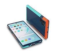 Jeylly Funda para Galaxy Note 10 Plus, de Golpes, 3 Colores, Antideslizante, Resistente, Suave, de TPU Duro, Carcasa Protectora para Samsung Galaxy Note 10+ / Note 10 Plus (6.8 Pulgadas), Color Azul