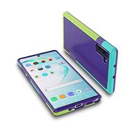 Jeylly Funda para Samsung Galaxy Note 10, ultradelgada, 3 colores, híbrida, resistente a los impactos, antideslizante, a prueba de golpes, TPU suave, policarbonato duro, resistente, duradera, para
