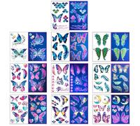 JEYORZY 10 Hojas Tatuajes Temporales, Tatuajes Fluorescentes Brillan Bajo UV Luz, Tatuajes Fiesta Luminoso, Tatuajes Temporales Adultos y Niños, Tatuajes Cumpleaños Juegos, Divertidas Regalo, (A)