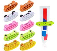 JEYORZY 10 Piezas Exprimidor Pasta de Dientes,Exprimidor de Tubo,Exprimidor Manual de Pasta de Dientes,para Crema de Manos,Leche Limpiadora, Cosméticos,Protector Solar