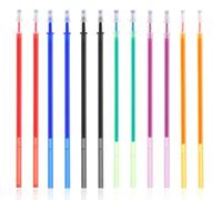 JEYORZY 12 Unidades Recambio Boligrafos Borrable 0,7mm, Recambio de Bolis Borrables, Tinta Termosensible, Recambio Reemplazable, Compatible con Pilot Frixion Borrable, 7 Colores