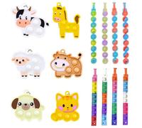 JEYORZY 14pcs Pop Fidget It Toys Set, Push and Pop Bubble Fidget Toy, Juguetes Antiestres Niños, Juguete de alivio de presión, para Aliviar la Ansiedad, Juego Relajante Antiestrés para Adultos y Niños