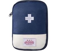 JEYORZY 1pcs Botiquín de Viaje Portátil, Kit de Primeros Auxilios, Bolsa Médica Vacía, Médica Vacio, Mini Médico, Mini Vacío Botiquín De Primeros Auxilios, Bolsa de Medicina de Viaje, Azul
