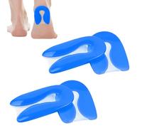 JEYORZY 2 Pares Plantillas de espolón calcáneo, plantillas para tendón de aquiles, plantillas de gel para espolones calcáneos, almohadillas de talón para zapatos-Bleu