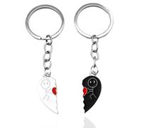 JEYORZY 2 pcs Funny Figurine Llavero de Lengua de Signos Dedo Lindo Llavero de Llavero para Bolso Llavero para Coche Llavero Regalo, para Parejas, Regalos y Románticos para Novios y Enamorados
