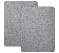 JEYORZY 2 Pcs Parche de Reparación de Lino, Gris Claro Tela Autoadhesiva para Tapizar, Parche autoadhesivo de tela, Parche Tapiceria Coche Tela, Parches para Sofa Tela, Parche Asiento Coche Tela