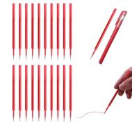 JEYORZY 20 Piezas Recambios, Recambios Boligrafos Borrables, Compatibles con Legami, Tinta Boli Borrable, Recambio Boligrafo Borrable, Recambio Reemplazable, Punta 0,5 mm, Altura 13 cm (Rojo)