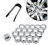 JEYORZY 20pcs Tapas Para Tuercas, Tapones Tornillos Ruedas Coche, Universa, tapas para tuercas de rueda, con protección antirrobo para la mayoría de tornillos de rueda, con Herramienta de Extracción