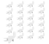 JEYORZY 24 Unidades de Soportes para Estantes con 24 tornillos, Soportes para Estantes, para Como pieza de Repuesto para Soporte de Estante IKEA PAX, KOMPLEMENT Soporte de Suelo Blanco