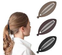 JEYORZY 3 Pcs Banana Clip, Pinzas para el Cabello de Plátano, Peines Grandes Vintage de Plátano, Clip de Cola de Caballo, Peine de Cola de pez, Accesorios Pelo Mujer, Para Mujeres y Niñas
