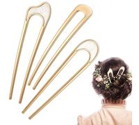 JEYORZY 3 pcs Horquillas Pelo Pasador en Forma de U, horquillas moño, horquillas pelo mujer, Pasadores Pelo Fiesta Mujer Francés Clip Retro Pasadores para Moño de Pelo Niñas Accesorios de Peinado