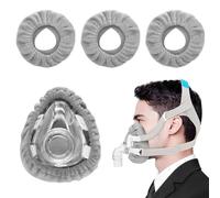 JEYORZY 3 piezas de revestimiento de máscara CPAP de cara completa, fundas de correa CPAP profesionales, fundas de cojín CPAP reutilizables, Mascarilla completa, fundas de almohada reutilizables